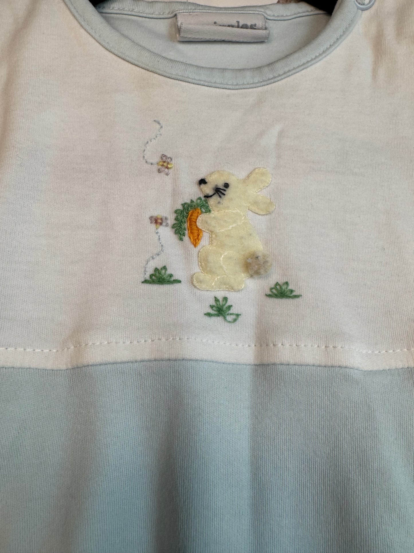 Squiggles Bunny Romper Size 9 months