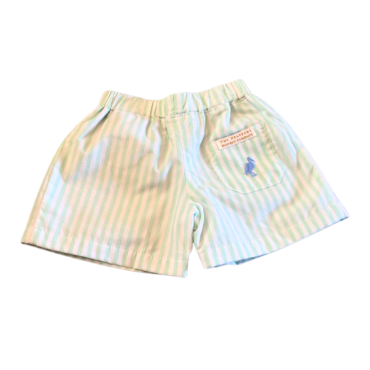 The Beaufort Bonnet Company Mint Stripe Pull-On Shorts Size Boys 18-24 Months