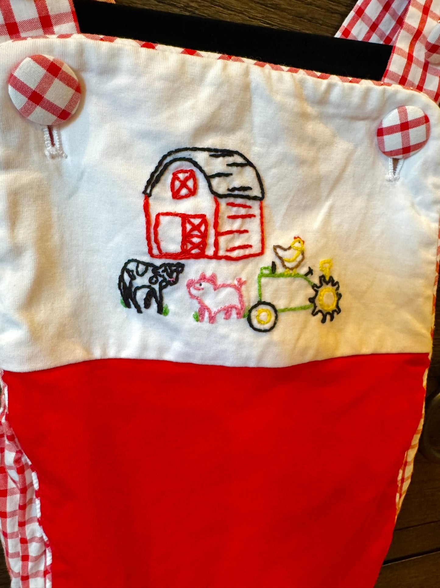 Southern Peach Smocks Farm Bubble Size 6 Months