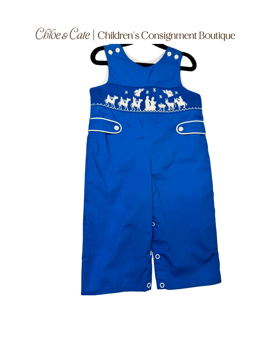 Boys Mom & Me Smocked Long John Size 9m