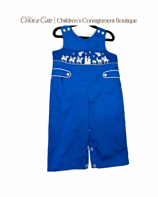 Boys Mom & Me Smocked Long John Size 9m