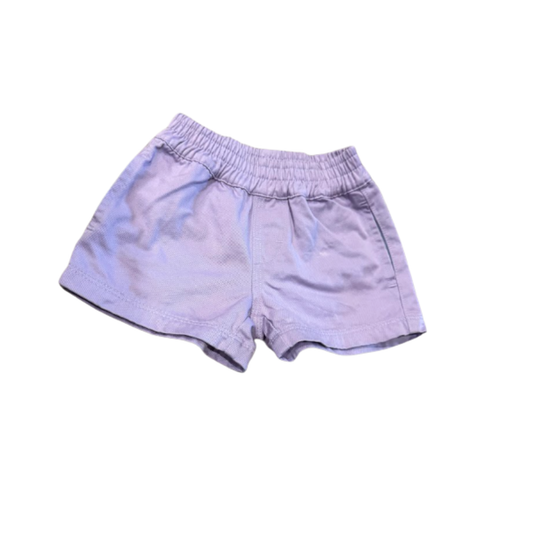 The Beaufort Bonnet Company Lavender Twill Pull-On Shorts Size Boys 18-24M