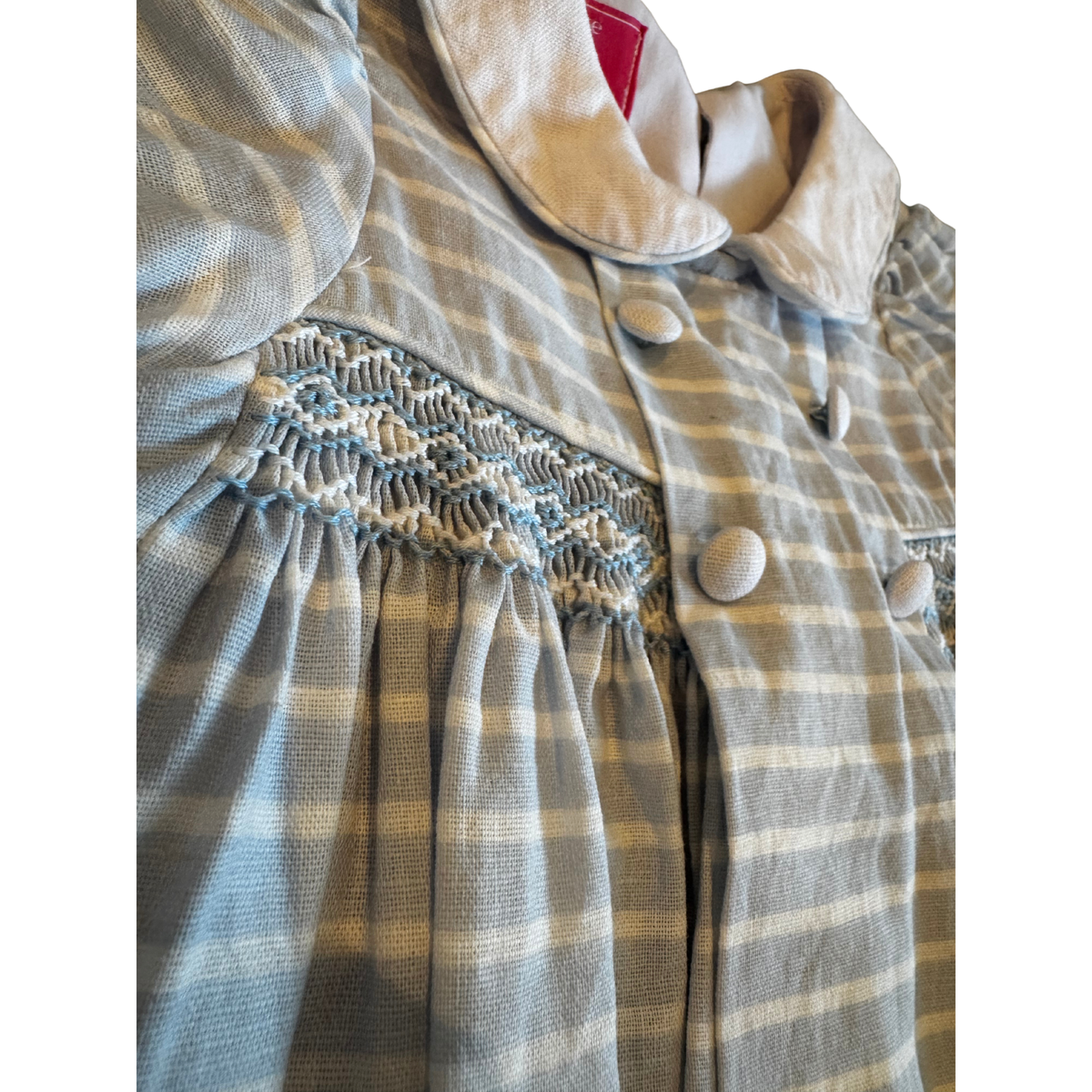 Claire & Charlie Fine Hand Smocked Striped Dress Size Girls 12M