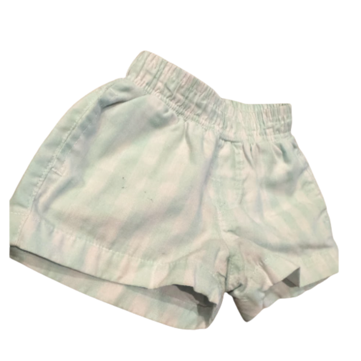 The Beaufort Bonnet Company Mint Gingham Pull-On Shorts Size Boys 12-18 Months