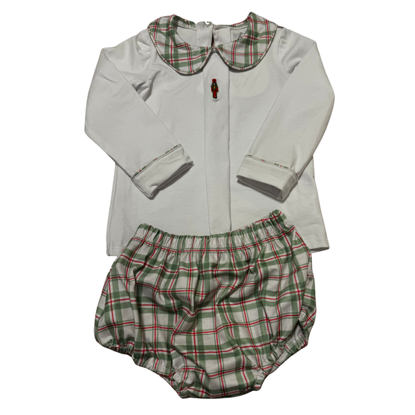 Nutcracker Plaid Bloomer Set Size Boys 6/12M