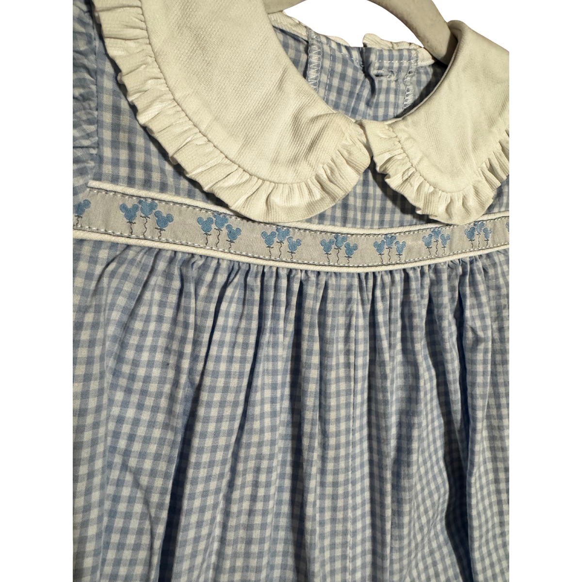 Jetson Cubbington Gingham Bubble with Mouse Balloon Trim Size Girls 9M