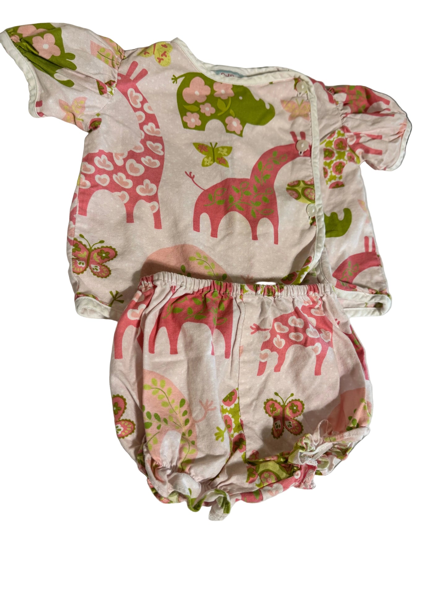 Red Beans Diaper Set Size 6m