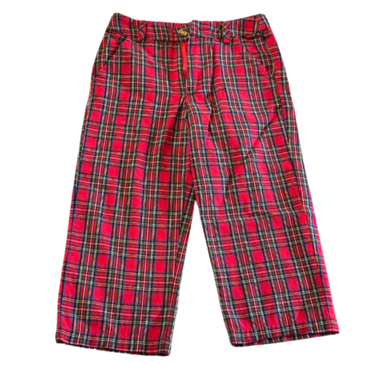 Classic Whimsy Red Tartan Plaid Pants Size Boys 2T