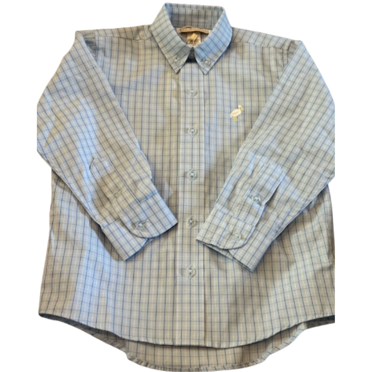 The Beaufort Bonnet Company Blue Windowpane Button-Down Shirt Size Boys 2T NWT