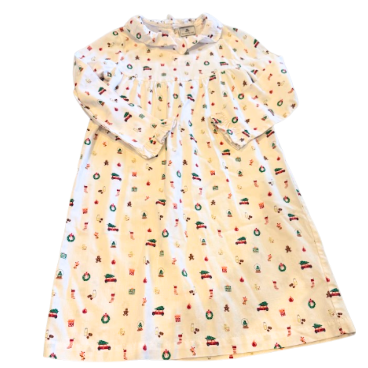 Petite Plume Christmas Print Nightgown Size Girls 8
