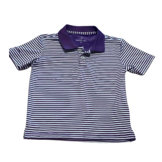 Properly Tied Purple Stripe Performance Polo Size Boys 4T