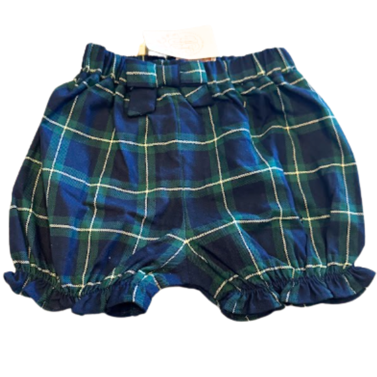 The Beaufort Bonnet Company Black Watch Tartan Ruffle Bloomer Shorts Size Girls 5 NWT