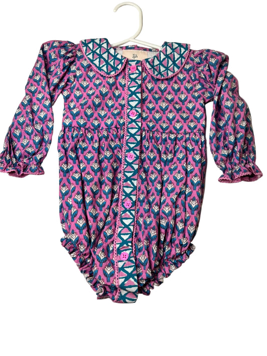 Girls Smocking Bird Bubble 9 Months